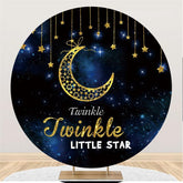 Lofaris Twinkle Little Star At Night Round Backdrop